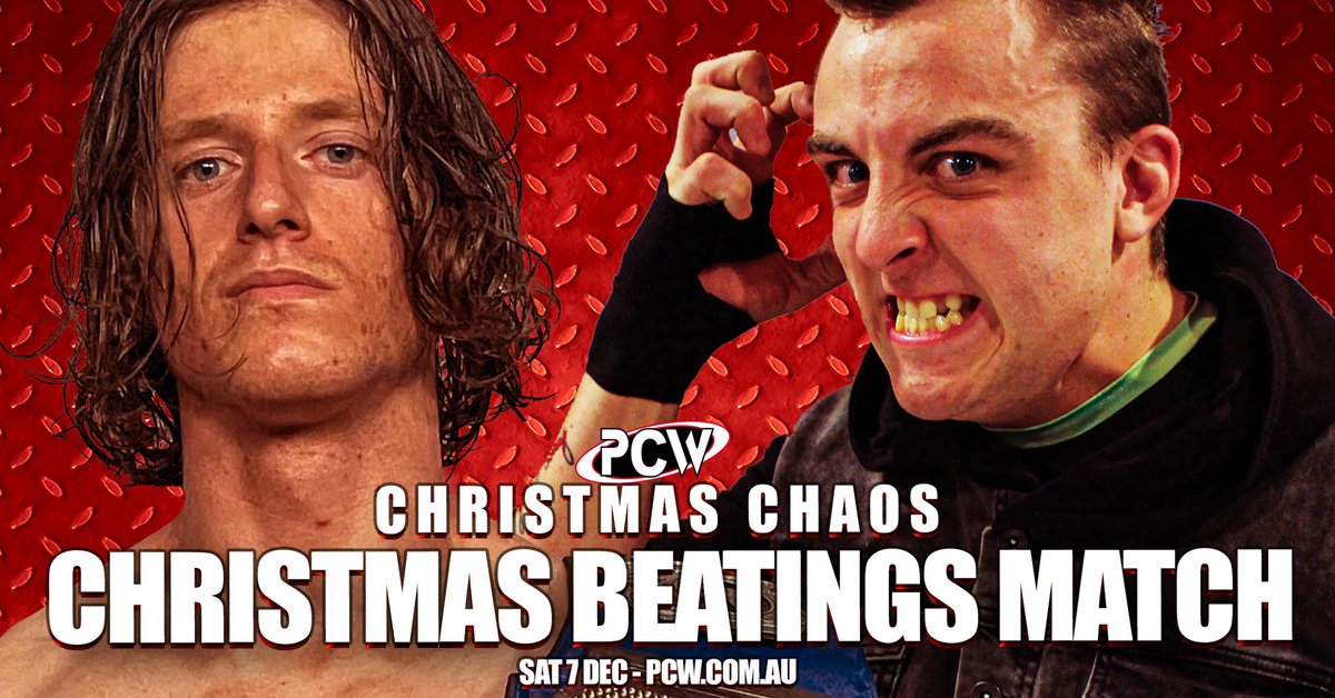 In a huge update, the previously announced match between PCW Slam Champion Orion Mencin and Anthony Dangerfield will now be a CHRISTMAS BEATINGS MATCH!

Who will end 2024 with a win? 

Tickets available at PCW.com.au