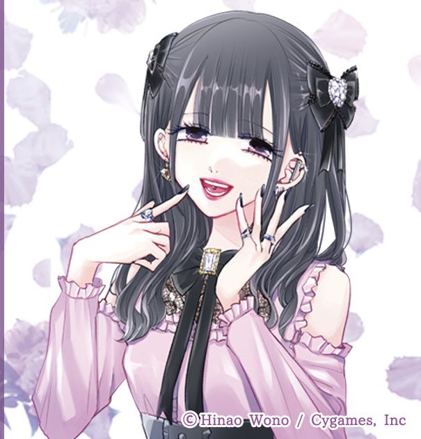 Yua Takahashi from Tomorrow, I Will Be Someone's Girlfriend wears Jirai Kei! Her style is Classic Jirai.