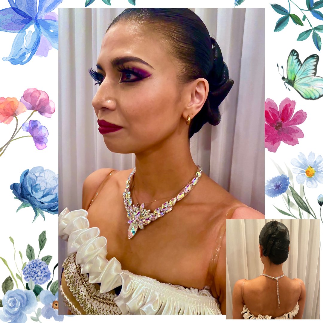 先日、森田銀河先生・小和田愛子先生の引退記念晩餐会が開かれました🌹愛子先生からFioreにネックレスのオーダーを受けまして、『愛子先生モデル』を作り提供させて頂きました！！ イブニングドレスの時にご着用いただきました📷オーダー可能ですので、気になる方はお問い合わせくださいませ！