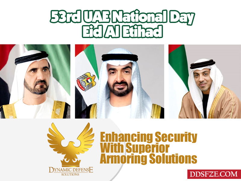 Dynamic_Defense's tweet image. #UAENationalDay #UAE53  #SpiritOfTheUnion #ProudToBeEmirati #UnitedArabEmirates #UAEHeritage #CelebratingUAE #UAEUnity #NationalDayUAE #EmiratiPride #MyUAE #UAEFlag #ZayedVision #UAEForever #armoredcars #dubai #dynamicdefensesolutions
