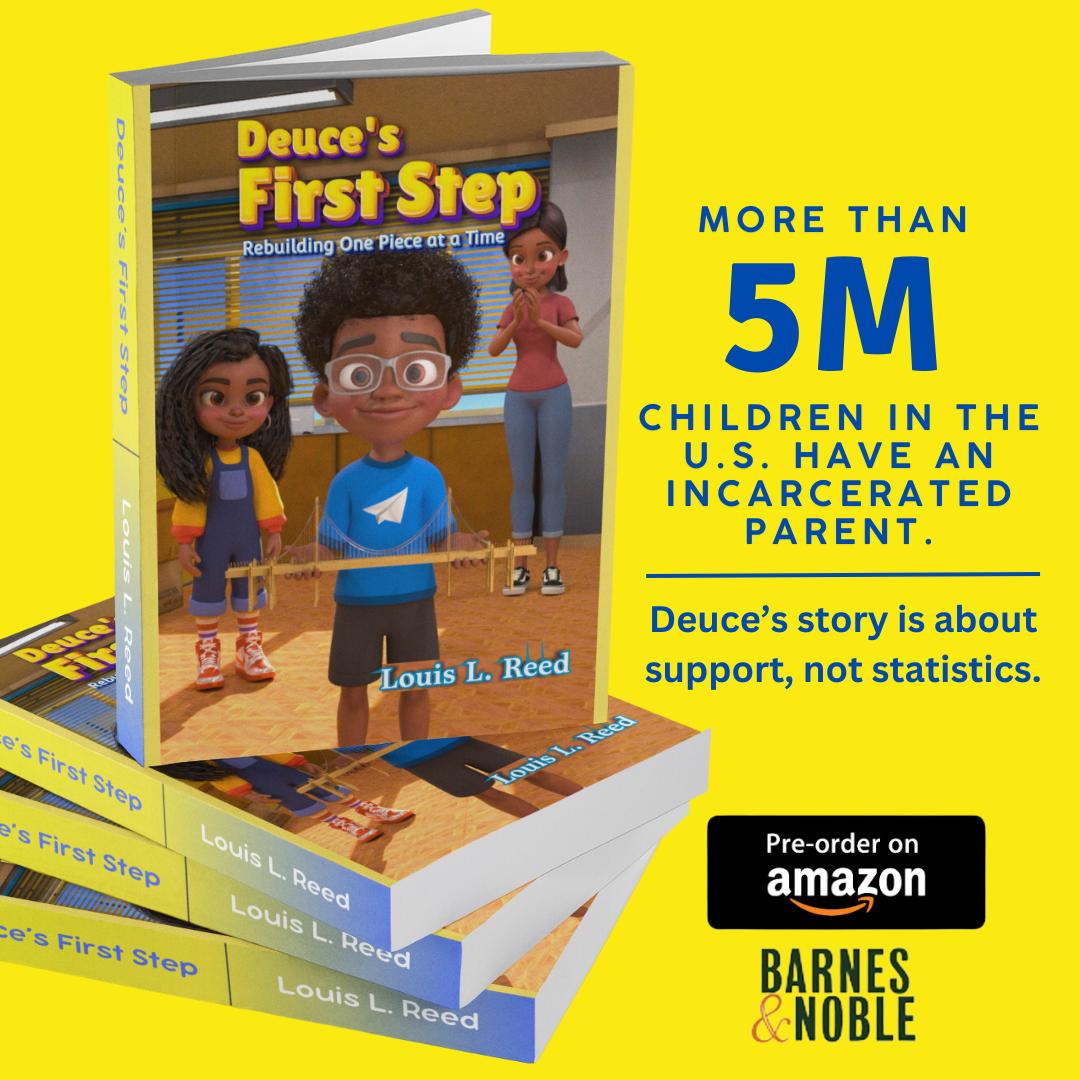 A child of incarcerated parents and later an incarcerated parent myself, I know the pain of prison!

Over 5M children face this reality. Deuce’s "First Step" is for them, showing them they are seen, supported, and not alone.

Pre-order my new book NOW:

shor.by/louislreed