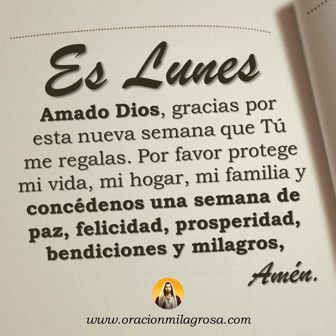 Oración para hoy lunes 2 de diciembre 👉 youtu.be/AV0k08Tzdss ✨