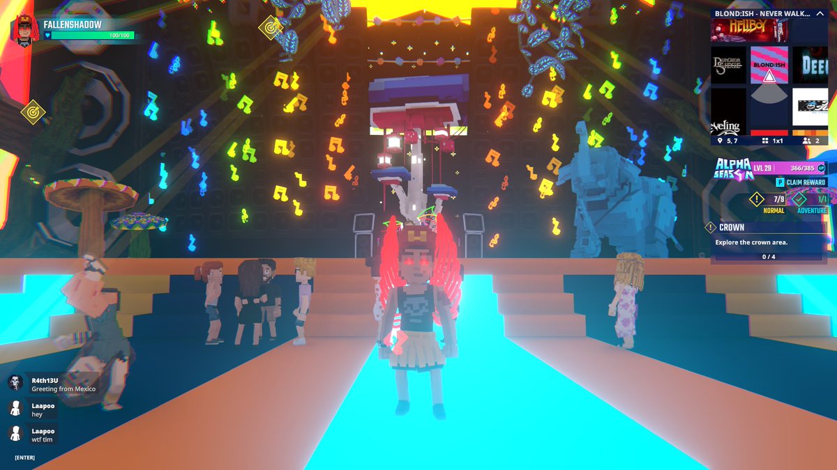 Dancing the night away at <a href="/blond_ish/">BLONDISH</a> Concert in Never Walk Alone <a href="/TheSandboxGame/">The Sandbox</a>. The beat goes on and on! 🎶💃 register-landings.sandbox.game/alphaseason4-s… #TheSandbox #AlphaSeason4 #AS4SocialChallenge