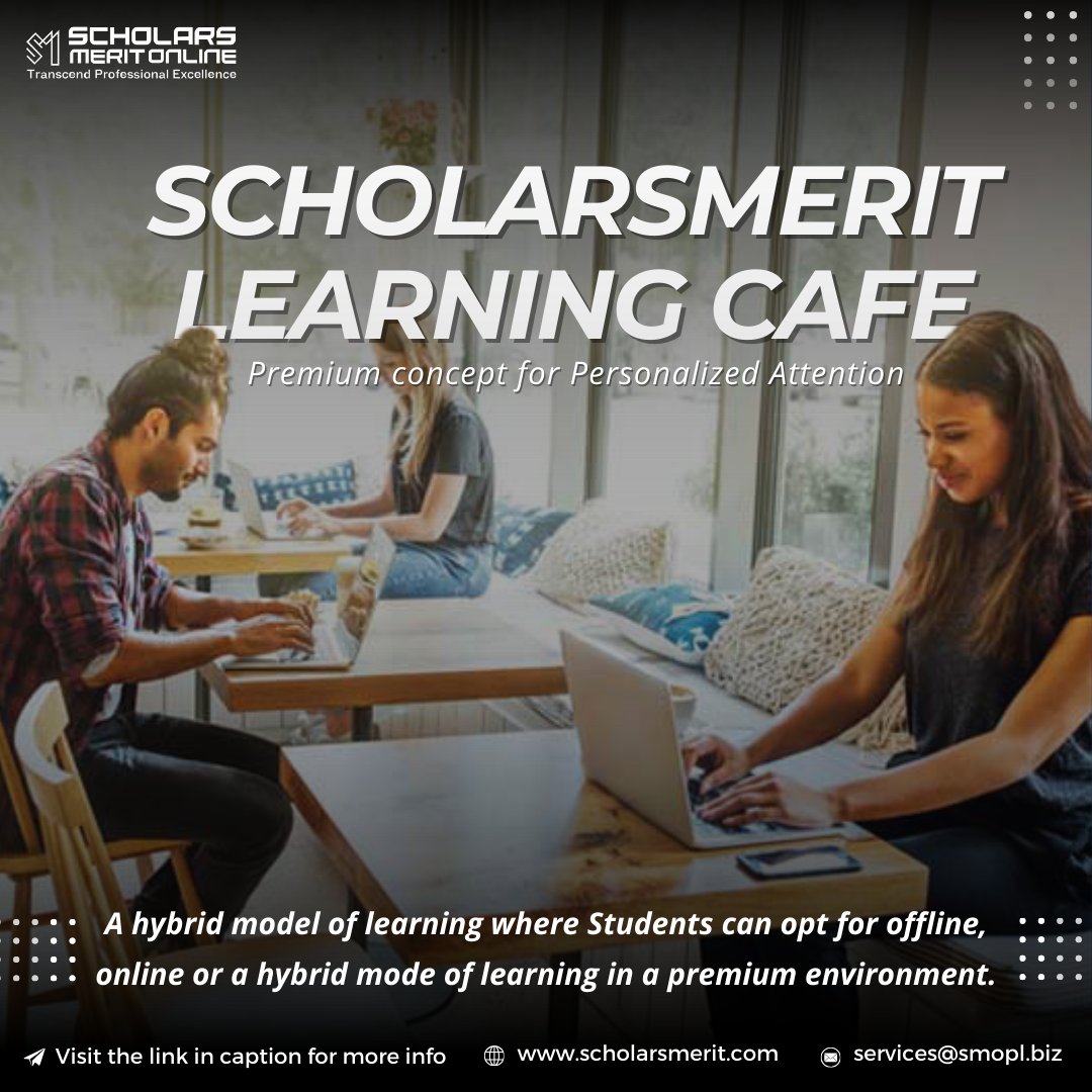 scholars_merit's tweet image. Unlock personalized learning with Scholarsmerit Learning Café—expert faculty, tailored classes, and engaging modes await at scholarsmerit.

Learn more at scholarsmerit.com 
.
#UnlockYourPotential #LearningCafe #PersonalizedEducation #ExpertInstructors #Scholarsmerit
