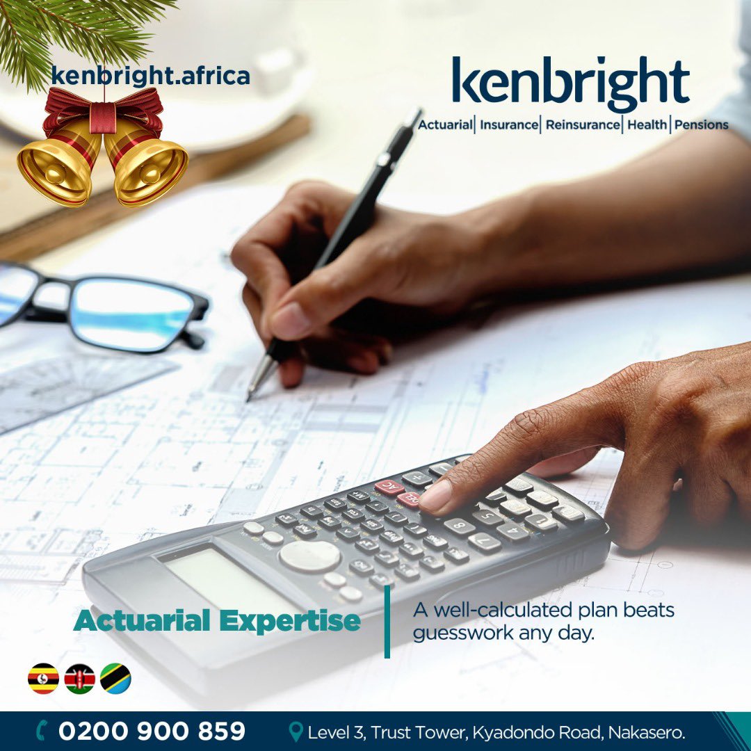 KenbrightUG's tweet photo. Why guess when you can plan with precision?
Our Actuarial Experts back your every move with data-driven insights, not chance. Let’s trade guesswork for greatness and build a smarter path to success together.
#TheBrightSide #ActuarialServices https://t.co/P1ea4yJIKN