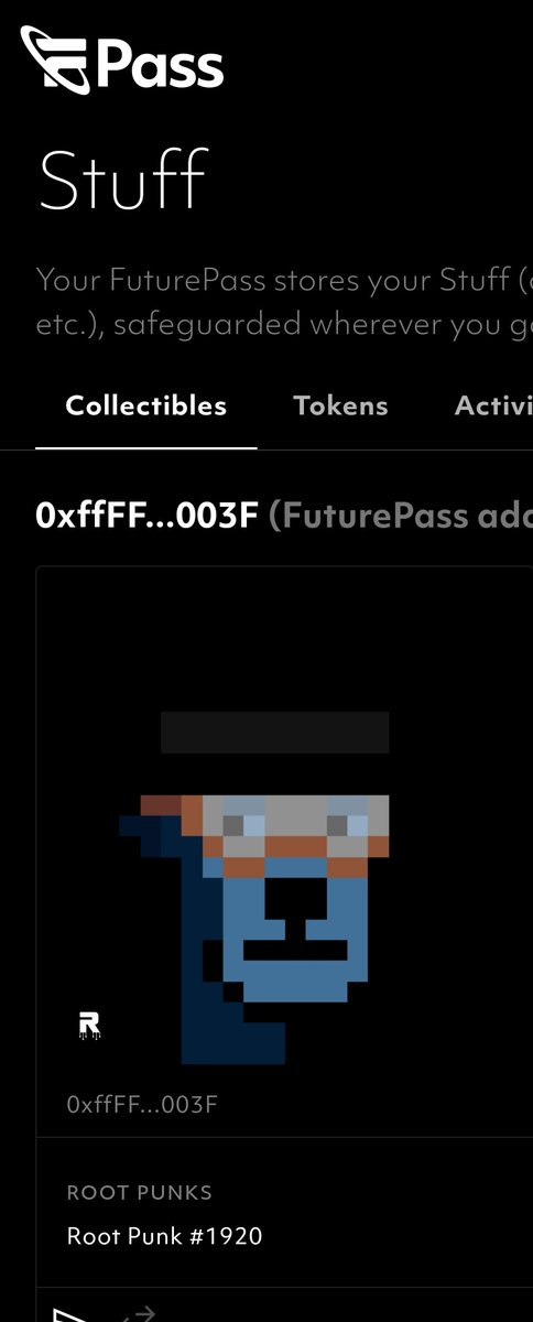 KRMKTWN's tweet photo. Better late than Never !
My first #RootPunk 💙 @TheShillverse #futurverse #shillverse #rootnetwork #XRP https://t.co/tCPeEdQBxy