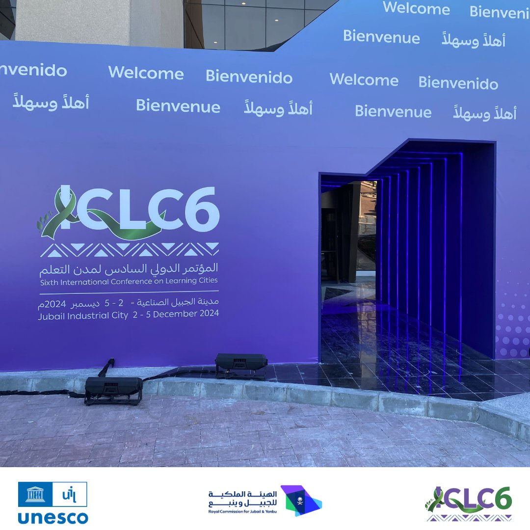 We are ready to launch the Sixth International Conference on Learning Cities #ICLC6 in Jubail tonight!

🔍 Discover a rich programme, an inspiring line-up of speakers, find out how to join the webcast &amp; this year’s UNESCO Learning City Award Ceremony!

📲 tinyurl.com/y5jervp4