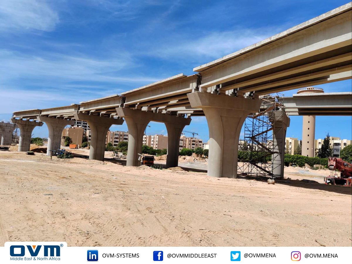 OVMmena's tweet photo. Beginning of Installation works for OVM Bridge Bearings at “Tripoli Third Ring Road” Project currently under construction in Libya https://t.co/Y8ftTyMsOd