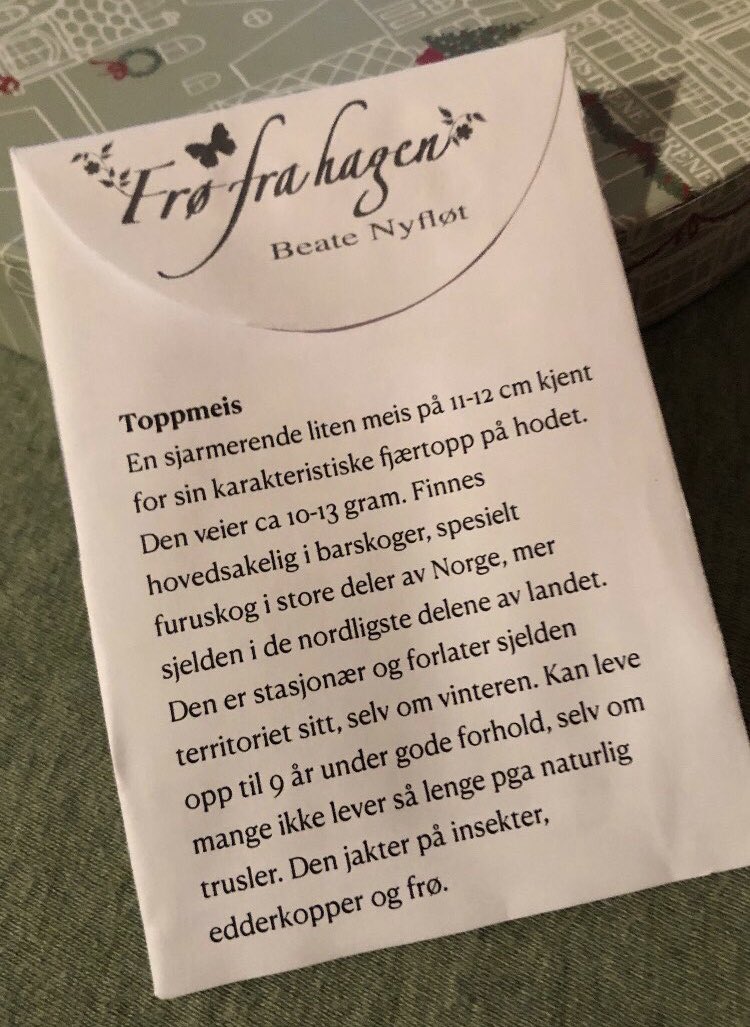 anborox's tweet image. El calendario de adviento de este año: 24 especies de pájaros 🇳🇴 y en su interior, 24 sobres de semillas de plantas #waitingforspring #fetama