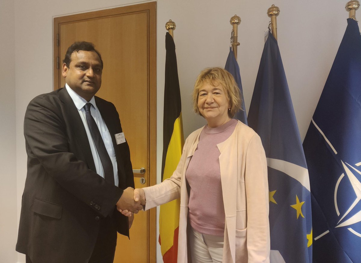 Ambassador Mahbub Hassan Saleh had a farewell meeting with H.E. Veronique Petit, Director General (Multilateral), Federal Public Service Foreign Affairs, Foreign Trade and Development Cooperation of Belgium, on 29 November 2024.