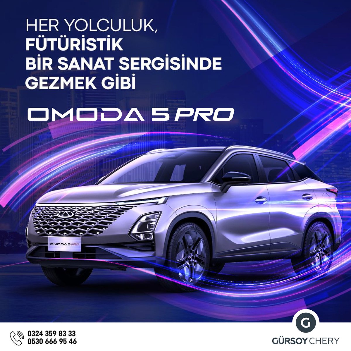 OMODA 5 PRO ile fütüristik bir yolculuğa çıkmaya hazır mısınız? Geleceğin teknolojisi ile Chery Gürsoy’da tanışın. 

#chery #mersinchery #cherymersin #cherytürkiye #gürsoygrup #gürsoyoto #omoda5pro