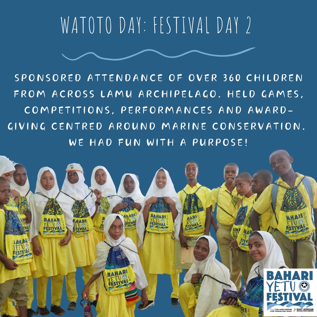 lamcot_lamu's tweet photo. Watoto Day at Bahari Yetu Festival was a blast! 
💥 Young minds ignited with creativity and passion for marine conservation; these kids stole the show! 🎭🎨

Read about this incredible day🔗 https://t.co/brkxVh2ugW 
 #BahariYetuFestival #WatotoDay #OceanConservation #Lamu #Kenya https://t.co/oGwe80DhVh