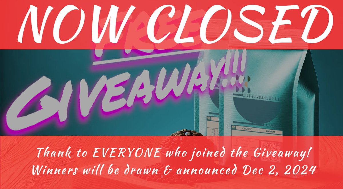 Thank you to everyone who joined our Giveaway! We will be drawing winners shortly and will announce them later today!
