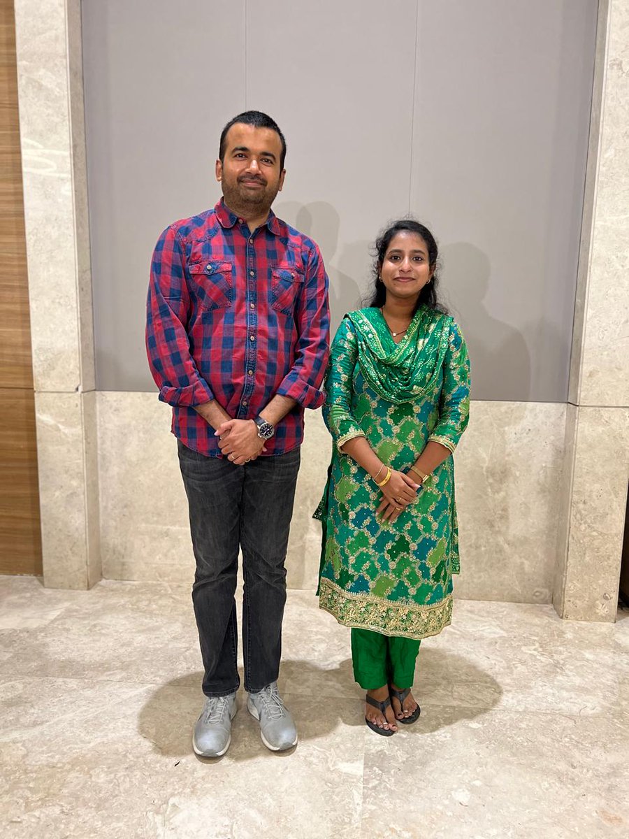 Annamacharya4's tweet photo. It was nice meeting our alumni Ms. Charitha of the 2019 batch at an event in Hyderabad.
#annamacharyauniversity #hyderabad #collegelife #alumni #Education #beststudents #events https://t.co/Zt0p5QUIRb