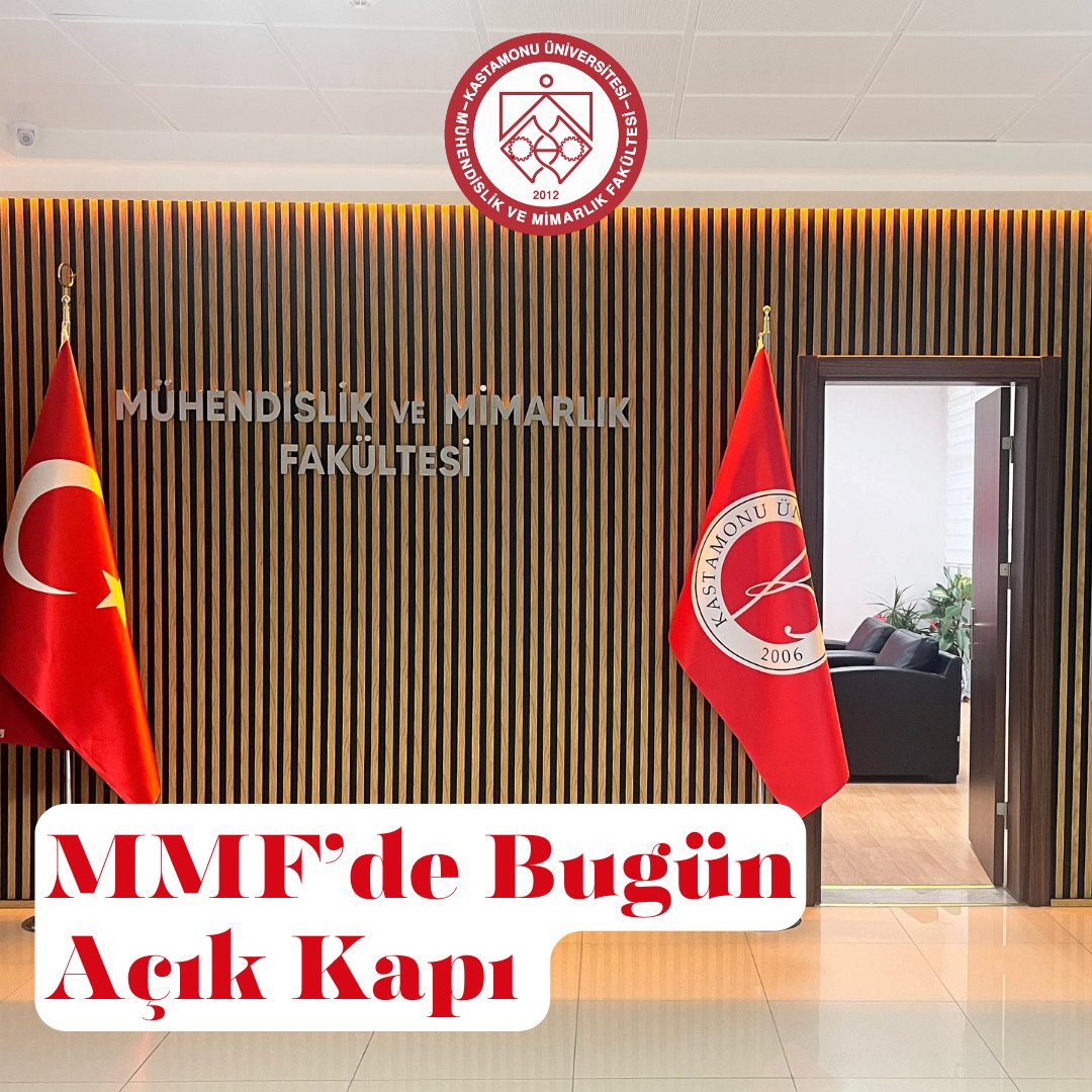 MMF'de Bugün Dekanlığın kapıları tüm öğrencilerimize açık.

Açık Kapı Uygulaması kapsamında bugün tüm öğrencilerimiz eğer isterlerse önceden randevu almadan Fakültemiz Dekanı ile görüşüp dilek ve şikayetlerini iletebilecekler.

<a href="/kastamonuunv/">Kastamonu Üniversitesi</a>