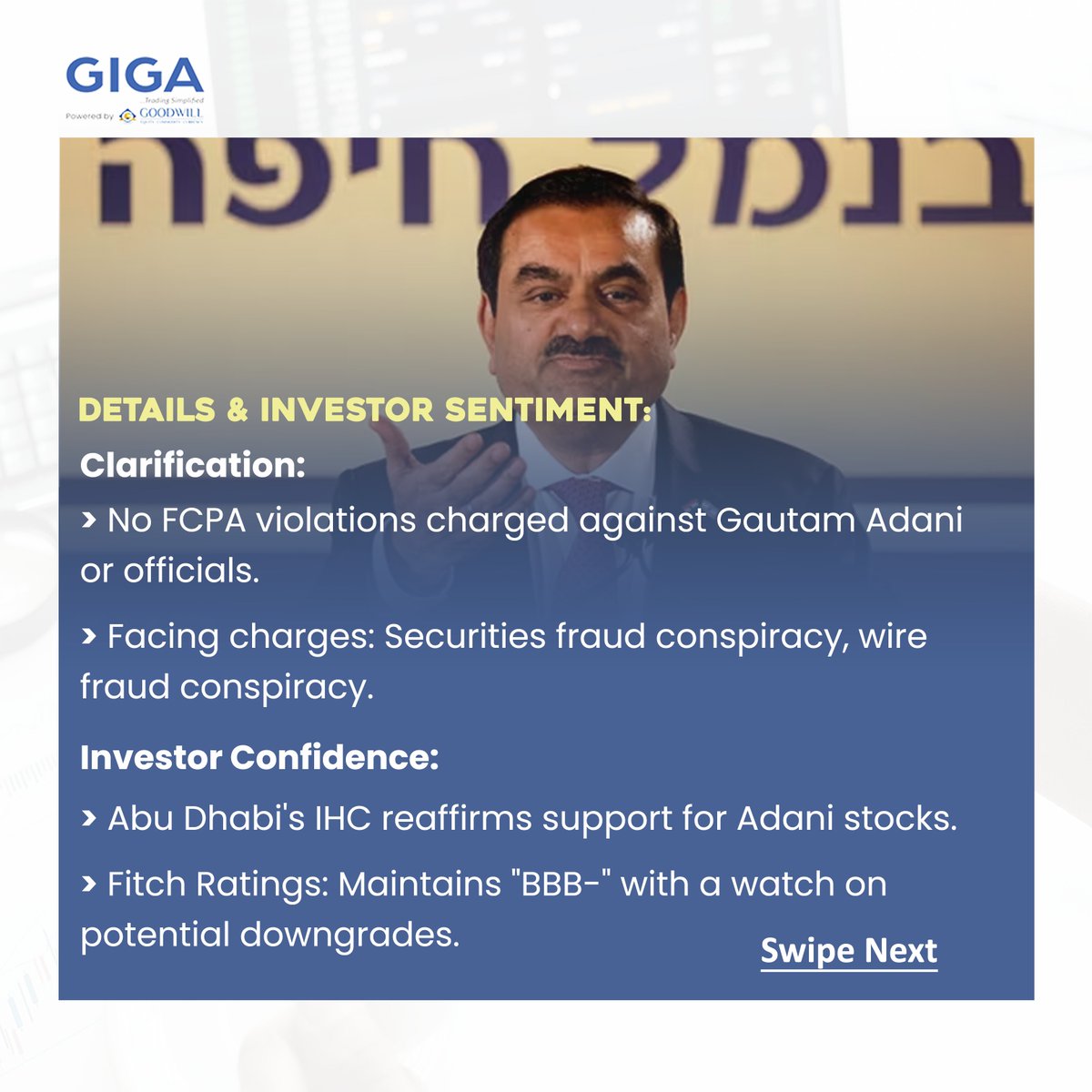 GoodwillGiga's tweet photo. Adani green's stunning rally, Breaking down its 50% gain in 4 days 👀

#giga #gigatamil #investing #investment #stocktrading #stockmarket #adani #adanipower #adanigroup https://t.co/IaGuexiAbW