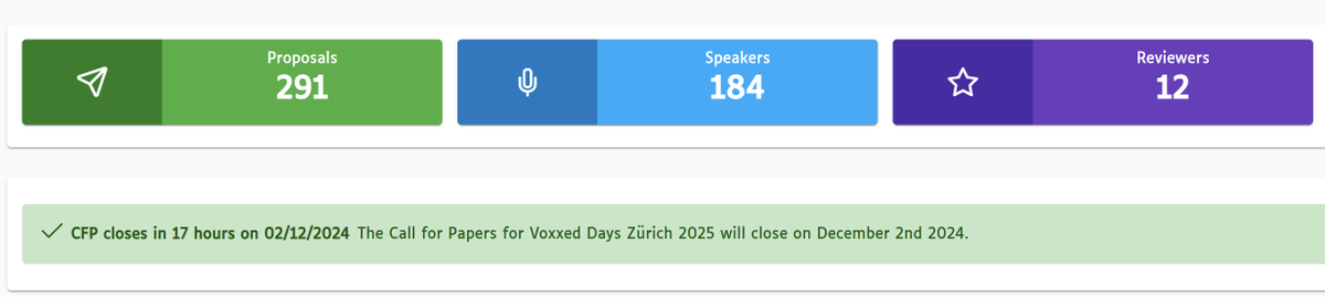 The Voxxed Days Zürich team is hard at work! 🕒 Time is ticking, and submissions are open until midnight. 

Excited for our upcoming program committee meeting this week! 🙌

#VDZ25 #VoxxedDays #ItWillBeFun
