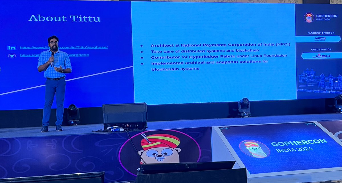 GopherConIndia's tweet image. Challenging assumptions and exploring the core of database design—Sarthak Makhija and Tittu Varghese discusses Design Patterns of Storage Engines at GopherCon. A session that questions claims and deepens understanding!

#GCI24 #GopherConIndia2024