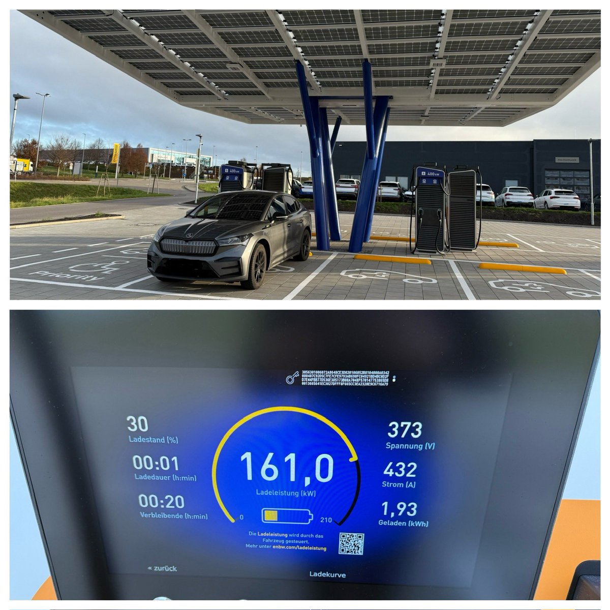 Hey <a href="/EnBW/">EnBW</a> einen schönen neuen Ladepark habt ihr da in Öhringen hingestellt. #alwaysbecharging