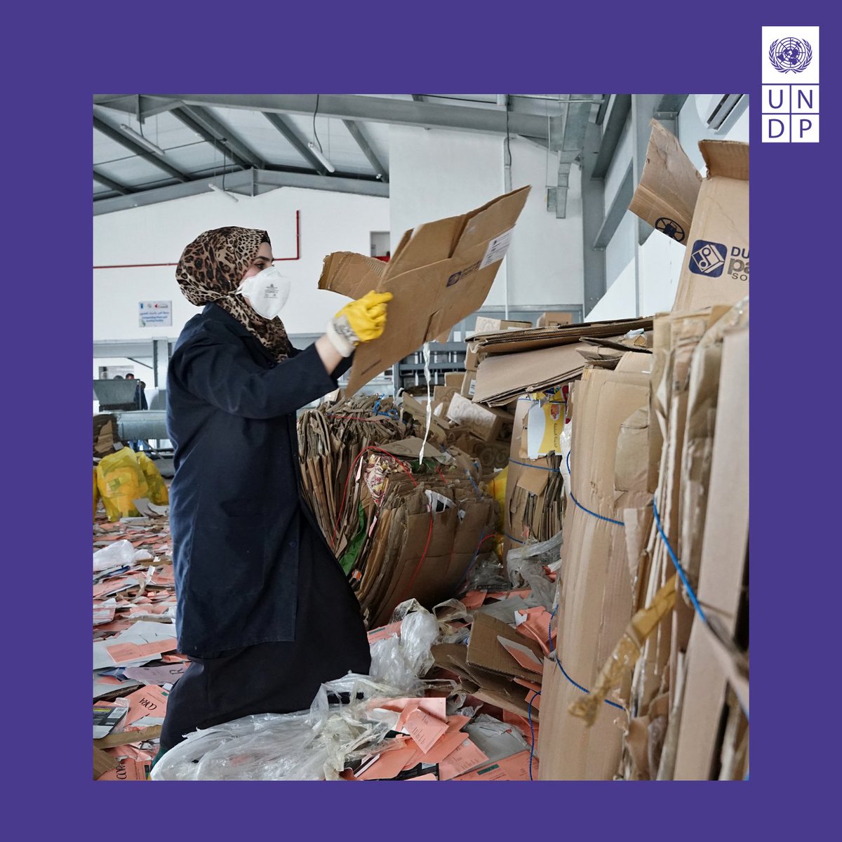 UNDPJordan's tweet photo. UNDP Jordan continue to break down barriers, empowering women across #Jordan by enhancing their participation in the solid waste management sector, fostering economic independence, and promoting gender equality in the workforce. #16DaysJo
@UNDPArabStates https://t.co/0Y9EzhoB52