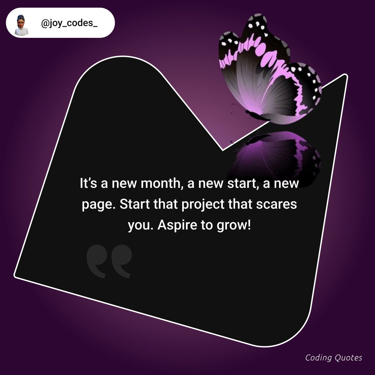 Joy33676407's tweet image. Monday quote 109 🖊
Happy New Month!!
#codingquotes #developers #mondaymorning