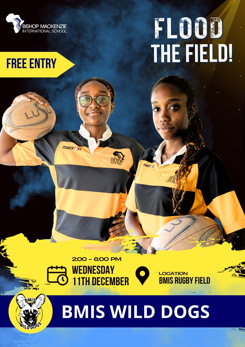Rugby Day at BMIS!

Wednesday, 11th December 2024
2:00–6:00 PM
Free Entry

Come cheer on all the BMIS rugby teams in action! Don’t miss this exciting afternoon of skill, teamwork, and school spirit. See you there!

#BMISRugby #BMISWilddogs