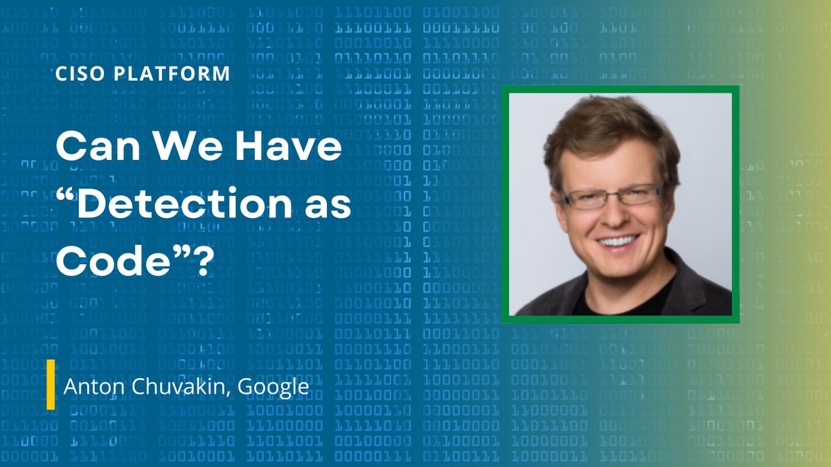 CISOPlatform's tweet image. Is “Detection as Code” the next logical step for security operations?
@anton_chuvakin explores the implications for improving SOC efficiency. What do you think?
Read More: tinyurl.com/3w5yp6vp
#DetectionAsCode #SecurityOperations