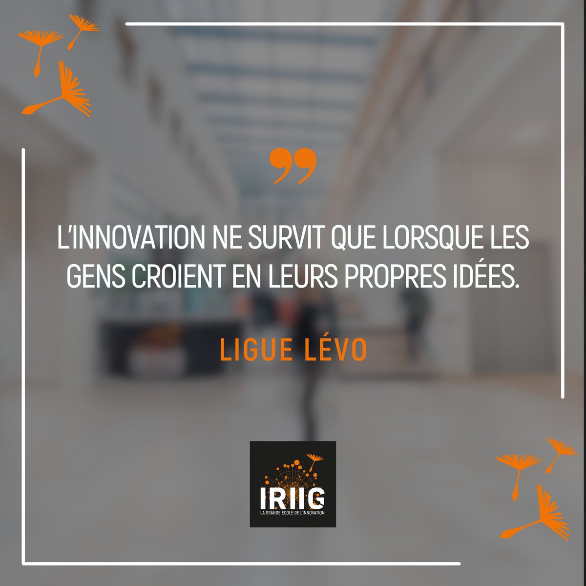 Belle semaine inspirante à tous ! #EnjoyImpactInnovation #WeAreIRIIG #citation #inspiration #mondaymotivation