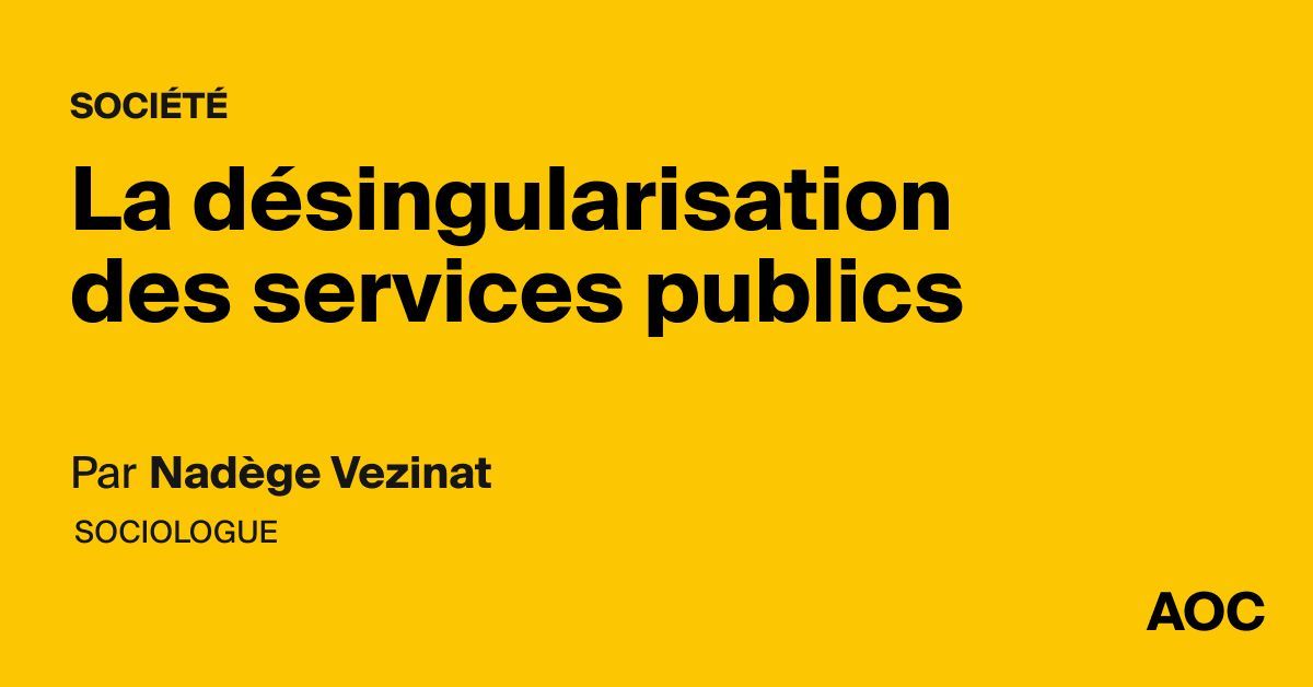 AOC (@aoc_media) on Twitter photo Soumis à des impératifs marchands de rentabilité économique, les agents du service public, dont la singularité par rapport aux entreprises privées tend à disparaître, vivent une crise du sens de leur activité. Par <a href="/NVezinat/">Nadège Vezinat</a> buff.ly/3ViALM1 Soumis à des impératifs marchands de rentabilité économique, les agents du service public, dont la singularité par rapport aux entreprises privées tend à disparaître, vivent une crise du sens de leur activité. Par <a href="/NVezinat/">Nadège Vezinat</a> buff.ly/3ViALM1