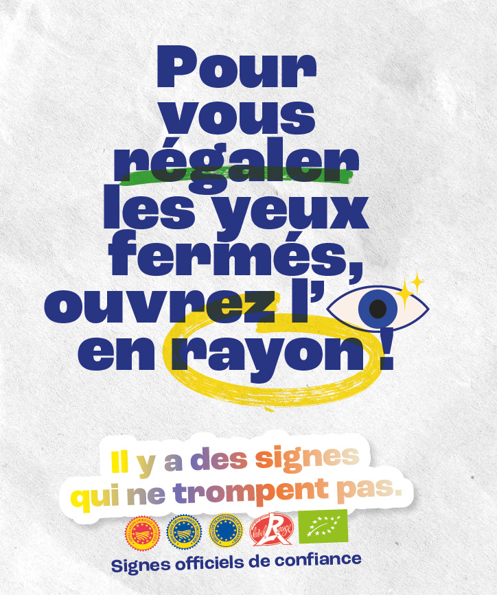 Il y a des signes qui ne trompent pas 👀 

Découvrez la campagne sur les 5 signes officiels d’identification de la qualité et de l’origine (AOP, IGP, STG, Label Rouge et Agriculture Biologique) : ow.ly/TbXN50UhVgZ