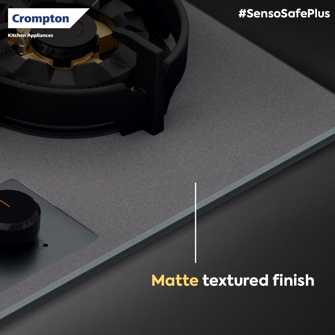 Crompton_India's tweet photo. SensoSafe Plus: for a culinary experience as refined as your style✨
#SensoSafePlus #KitchenAppliances #Hob #3DBurner #MatteFinish #FlameFailureSafetyDevice #Crompton #CromptonIndia https://t.co/noAz5zVOPp
