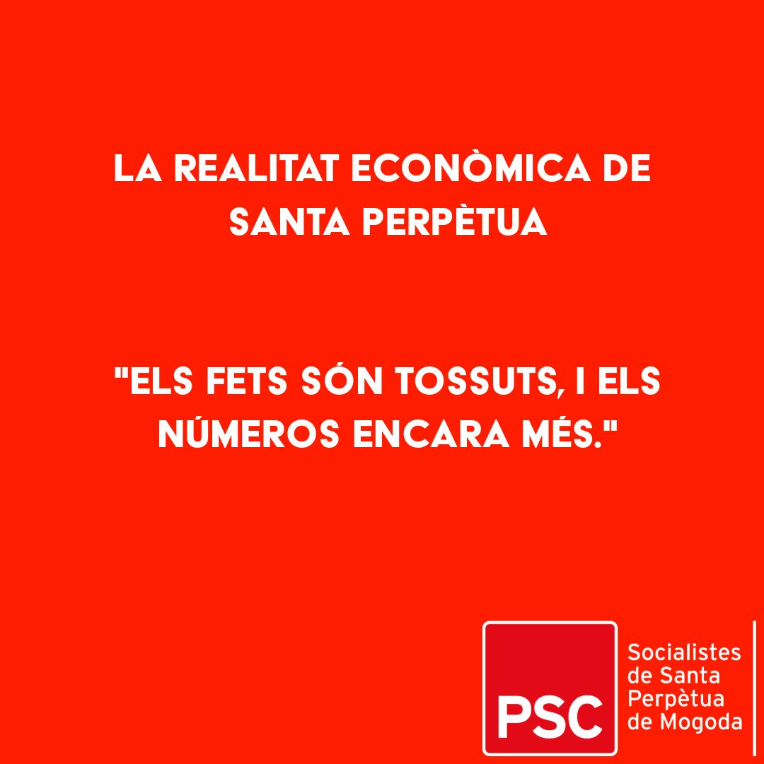 *Diagnosi de la situació econòmica*
📊 Des del PSC vam advertir que els pressupostos 2024 eren irrealistes i que calien mesures reals.
❌ Ara, reconeixen la gravetat: més deute, menys capacitat financera i retallades a la vista.
🛑 Exigim transparència i responsabilitat! #PSC