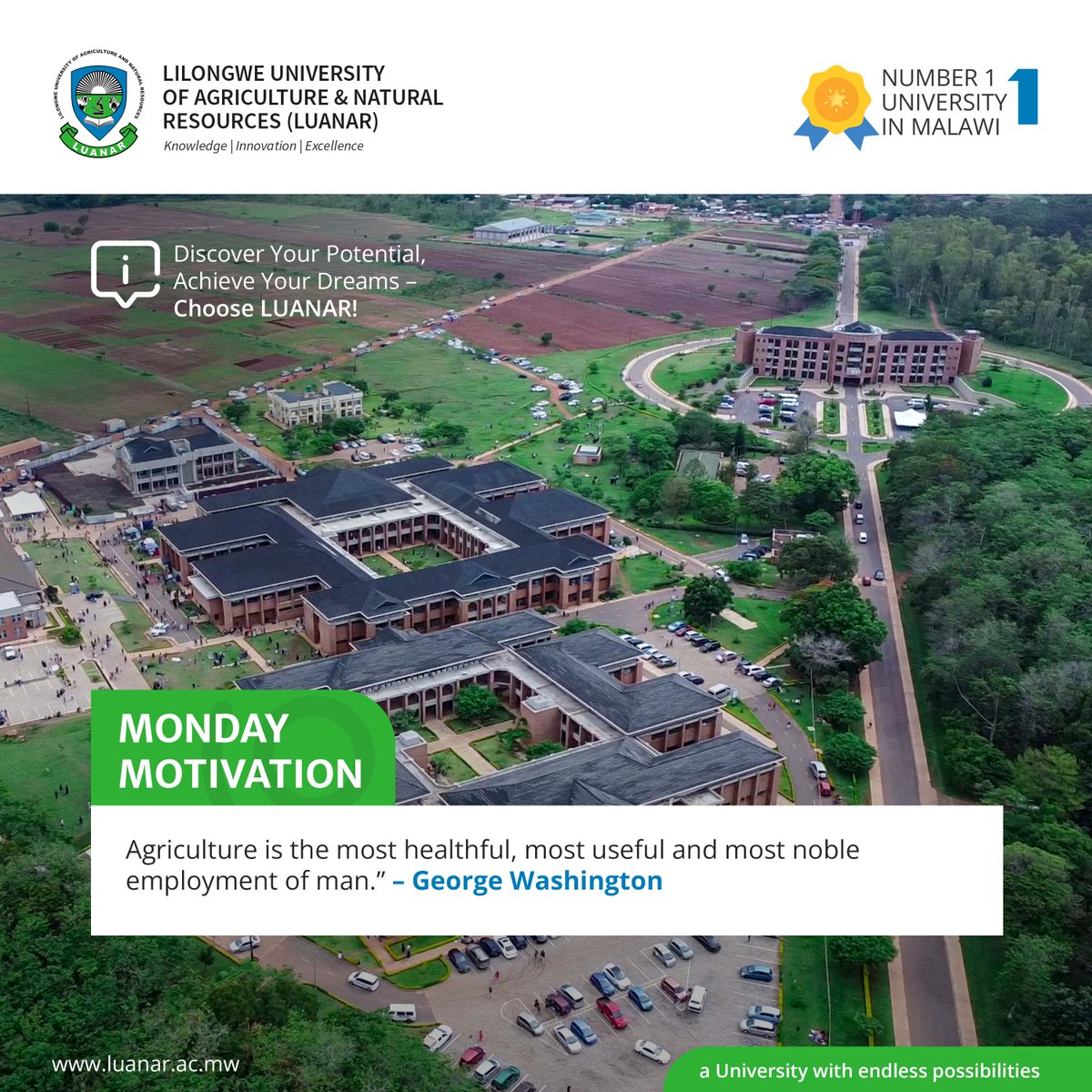 #mondaymotivation: Agriculture is the most healthful, most useful and most noble employment of man.” – George Washington