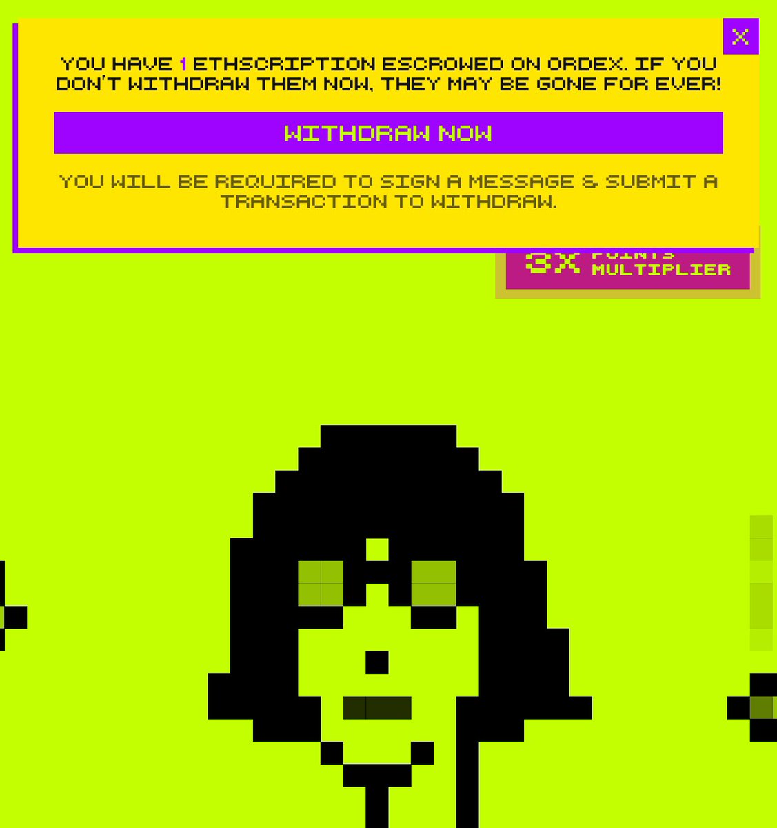 You can withdraw your ordex escrowed Ethscriptions directly from our marketplace. 

Connect your wallet &amp; wait a couple seconds for the notification. 

Ez. 👍

ethereumphunks.com