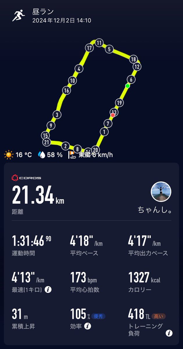 chanshi_run's tweet photo. 昨日、HOKA Nagoyaで買ったROCKET X2を早速試しばき🏃🏽
履いた瞬間の感動もすごかったけど、実際に走ったら…自分の足には神シューズです😌
#昼ラン #HOKA #ロケットX2 #ROCKETX2 https://t.co/R2JC6KRxEQ