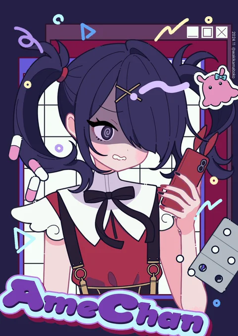 work「NEEDY GIRL OVERDOSE」超てんちゃんとあめちゃんのグッズイラストを担当させて頂きました#NEEDY_GIRL_OVERDOSE 