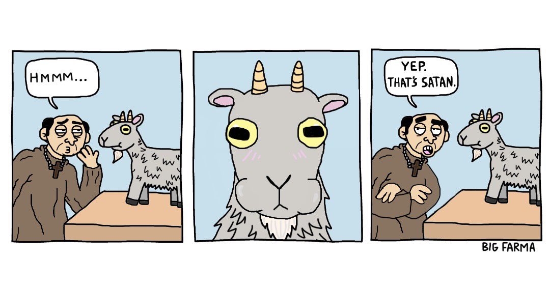 who looked at a goat and thought this