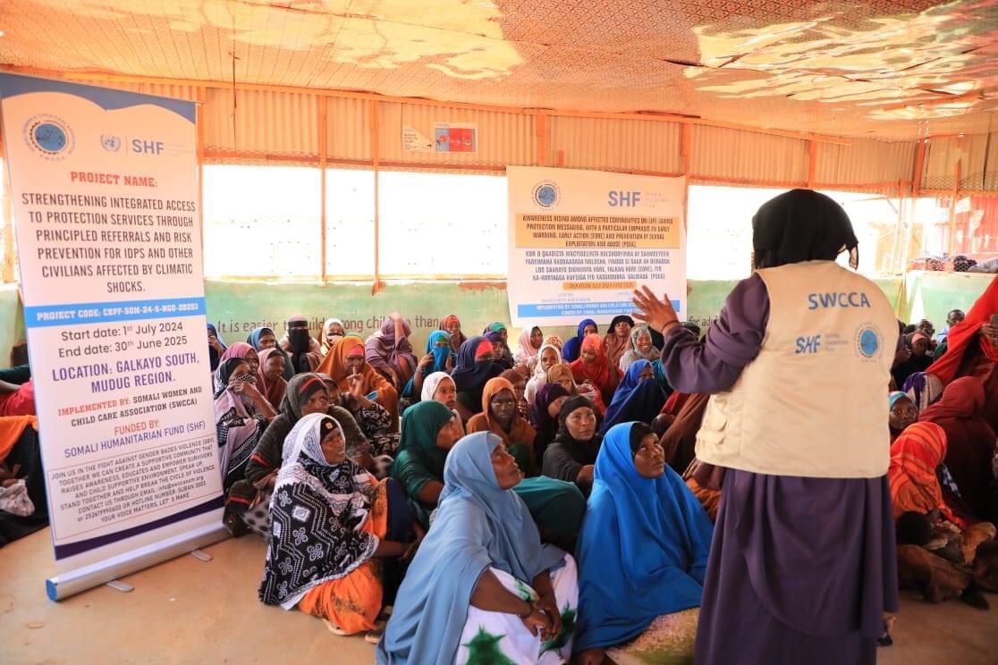 shf_somalia's tweet photo. @shf_somalia partners with Women Led Organizations like SWCCA to educate communities and help break the cycle of violence. #NoExcuse #16Days https://t.co/svtkRyJkBa