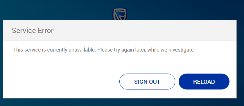 Lumosumo1's tweet photo. @StandardBankZA  Online Banking down https://t.co/tRK9qMzjPT