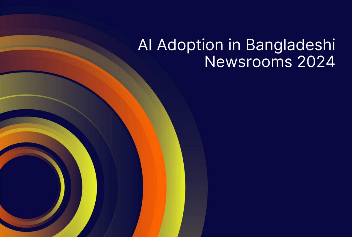 Digitally Right (@bdigitallyright) on Twitter photo Digitally Right is proud to announce the publication of a new study on the use of AI in Bangladeshi newsrooms. The study was published in collaboration with the Media Resources Development Initiative, with support from <a href="/Asia_Foundation/">The Asia Foundation</a>
Read the paper here: tinyurl.com/ai-adoption-baâĻ Digitally Right is proud to announce the publication of a new study on the use of AI in Bangladeshi newsrooms. The study was published in collaboration with the Media Resources Development Initiative, with support from <a href="/Asia_Foundation/">The Asia Foundation</a>
Read the paper here: tinyurl.com/ai-adoption-baâĻ