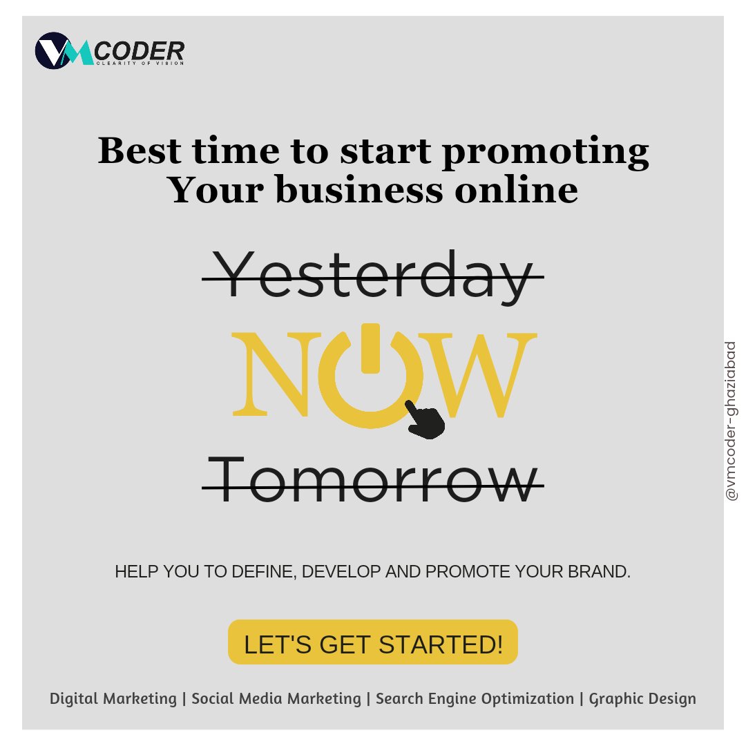 coder_vm's tweet image. "The best time to start promoting your business online?  
NOW.
Your brand deserves the spotlight, and we’re here to make it happen with tailored strategies and the *right* hashtags for maximum reach and impact. Let’s grow your business together! 🚀✨  
#BusinessPromotion