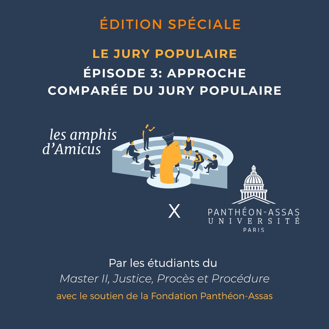 Les Amphis d'Amicus | Le Jury Populaire: approche comparée du jury populaire(3/5) 👉 radio.amicus-curiae.net/podcast/episod…
❤️‍🩹Amicus Radio a plus que jamais besoin de vous pour continuer à produire et renouveler ses programmes. Participez à notre cagnotte 👉fr.ulule.com/amicus-radio/