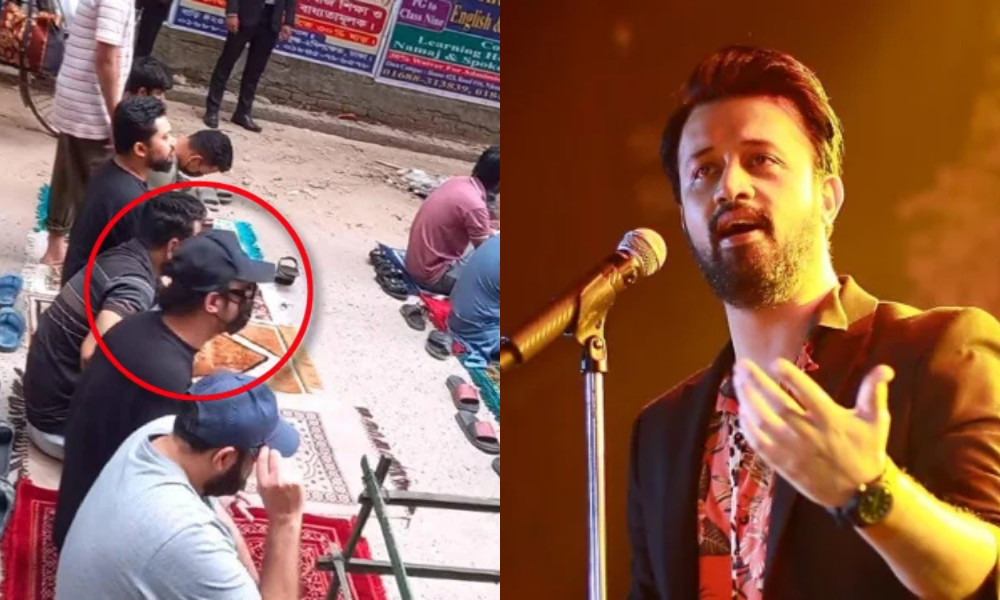 ঢাকার রাস্তায় জুমার নামাজ পড়লেন আতিফ আসলাম