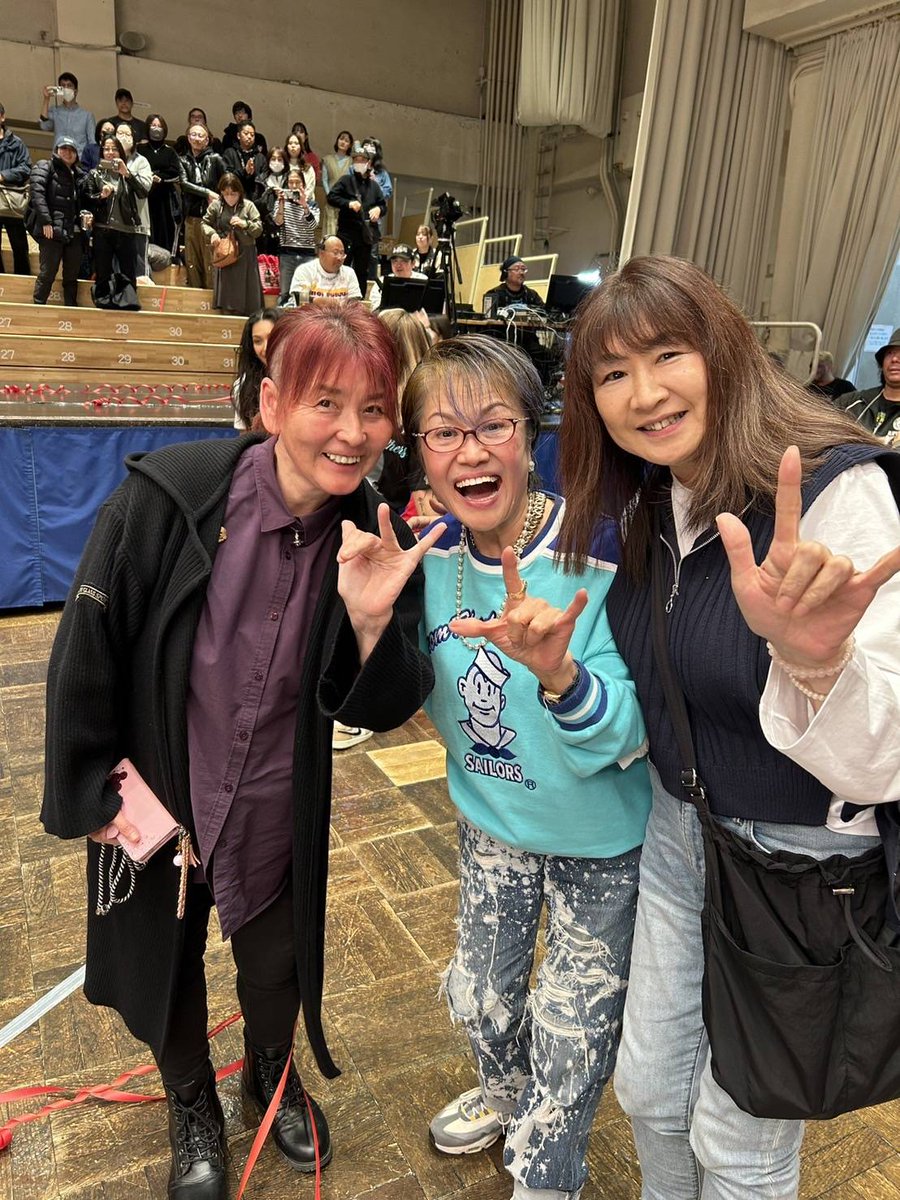 shibuyasailors's tweet image. 昨日の続き

大森ゆかりと
ジャンボ掘＝旦那さんは高砂部屋元力士
めし酒場鈴木ちゃん
中目黒でやってるだそうです。

アジャコング優しい顔してるよね💓♥️❤️

#長与千種還暦祭

#クラッシュギャルズ

#ライオネス飛鳥

#長与千種

#ジャンボ掘

#大森ゆかり

#アジャコング

#彩羽匠

#ウナギサヤカ