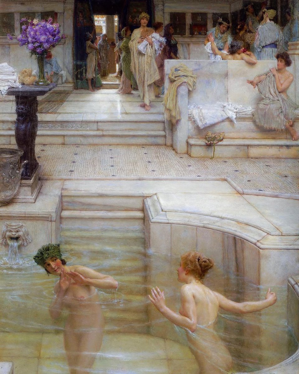 Sir Lawrence Alma-Tadema; "A Favourite Custom" 1909