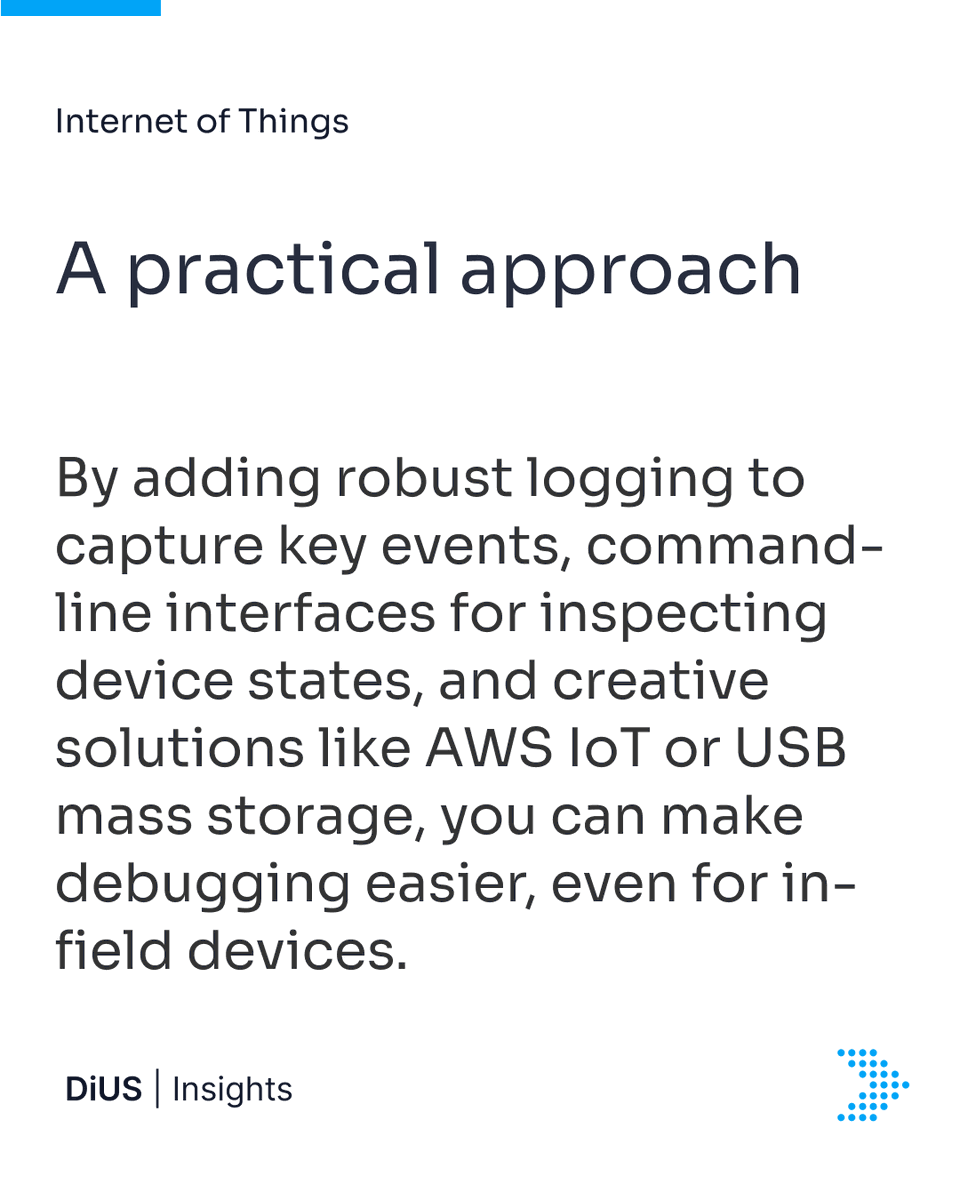 dius_anz's tweet image. Embedded systems shouldn’t be black boxes 🕳️

Jade Mattsson shares strategies to improve debugging with better logging and creative tools.

📖 Read more: dius.com.au/design-debugga…

#embeddedsystems #debuggingtools #iotdevelopment #techinnovation
