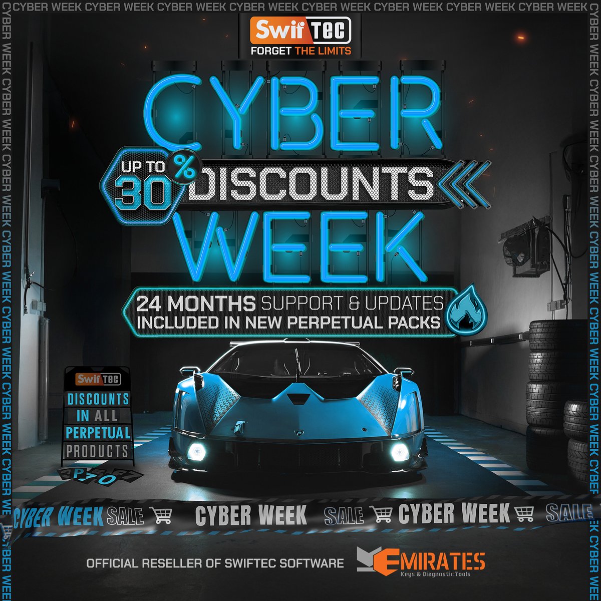 🔉💻 Swiftec's Cyber Week Discounts! 💻🔉

🔖 Up to 30% discounts!

🔥 24 Months support &amp; updates included in new perpetual packs

🌐 Order now: mk3.com/swiftec 👈

✅ TikTok: tiktok.com/@emirateskeys
✅ WhatsApp: wa.me/971588222211
✅ Email &amp; Skype: sales@mk3.com