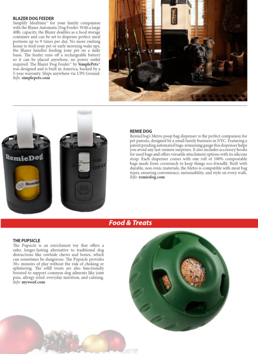 RemieDog (@remiedognyc) on Twitter photo Check us out in <a href="/petlifestylesny/">Pet Lifestyles Magazine</a> PAWliday Gift guide!!
petlifestylesmagazine.com/articles/2024/… Check us out in <a href="/petlifestylesny/">Pet Lifestyles Magazine</a> PAWliday Gift guide!!
petlifestylesmagazine.com/articles/2024/…