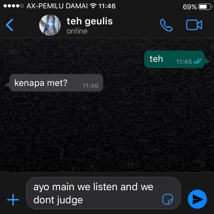 nineissembilan's tweet photo. we listen we dont judge: ngAk berani
#bronis two tweets. https://t.co/bPZrX44rQX