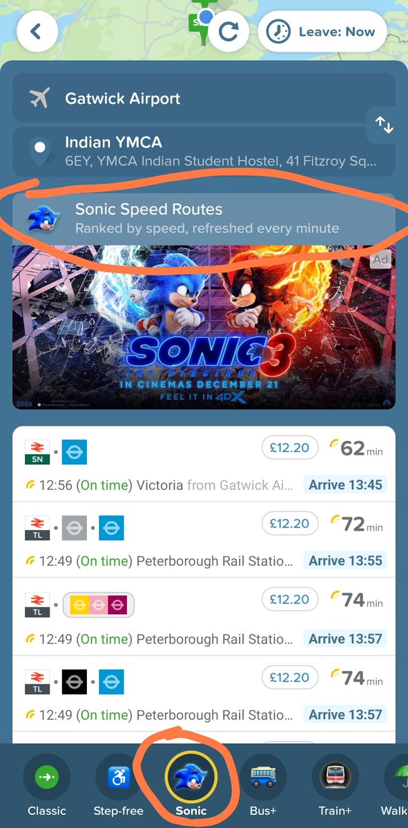 PerryGibson_'s tweet photo. My navigation app has a sponsored algorithm? https://t.co/P6Cr6AT0fY